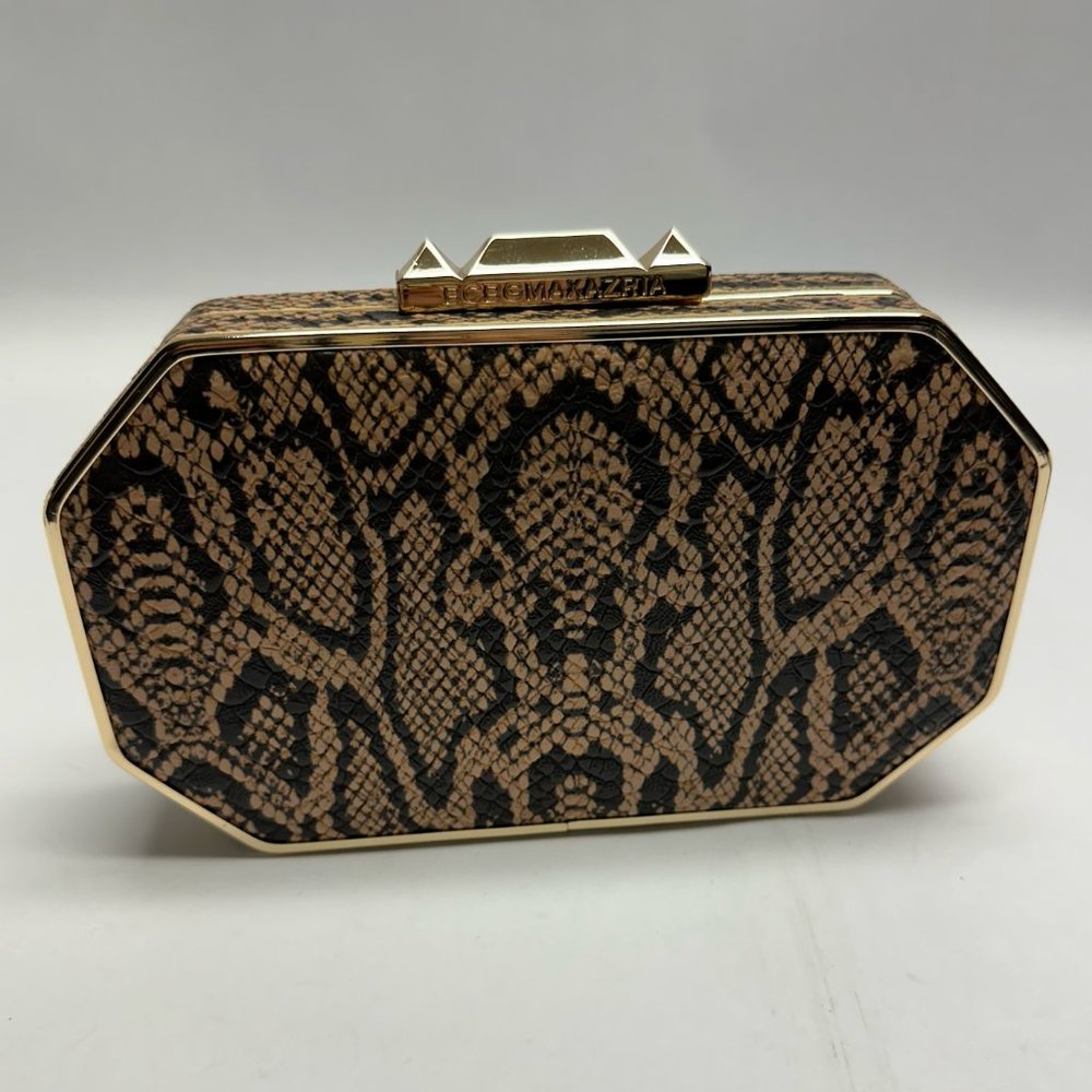 BCBGMAXAZRIA Snakeskin Clutch [New]